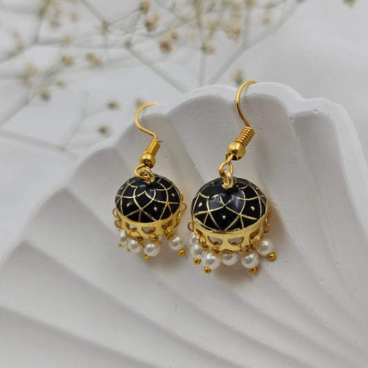 Black pearl Mini Sized Jumkas