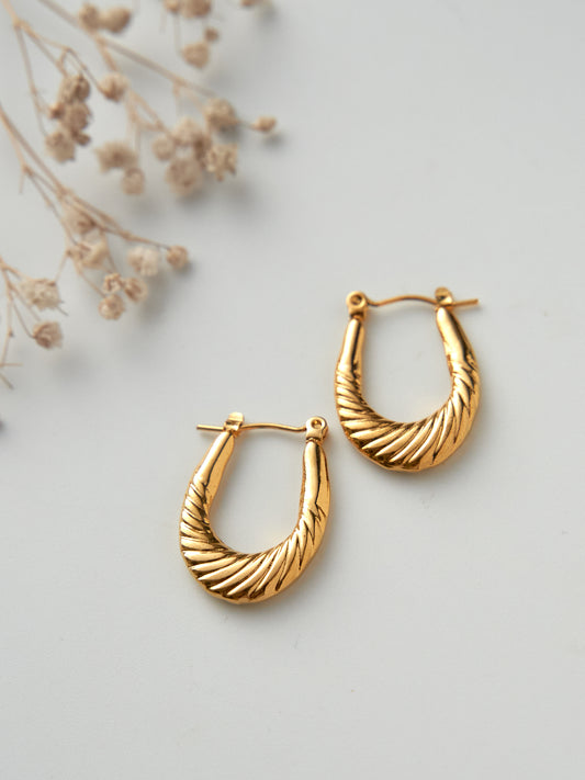 Oval stripe hoops