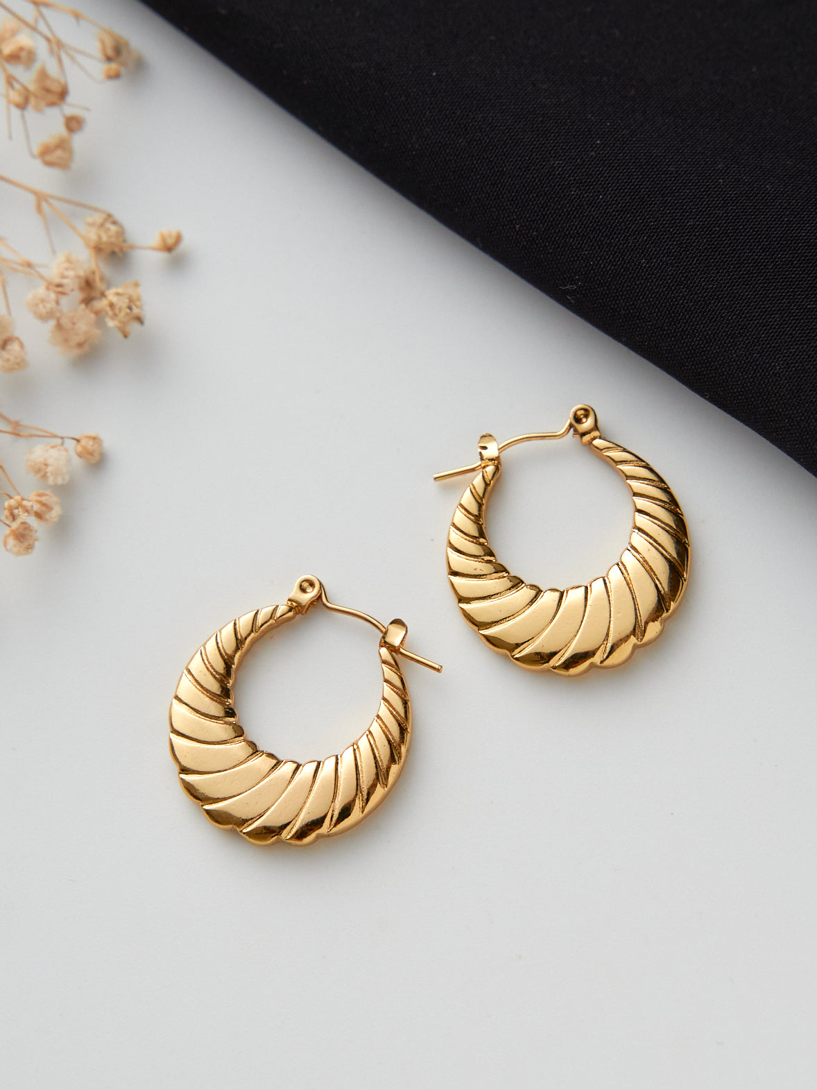 Round Stripe hoops