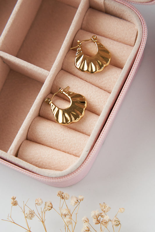 Mini stripe hoops